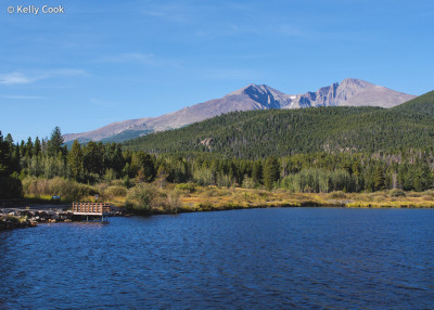 First stop was Lily Lake, about 5 miles south of Estes Park. Lily lies in a saddle between mountains, and is just barely inside the RMNP.